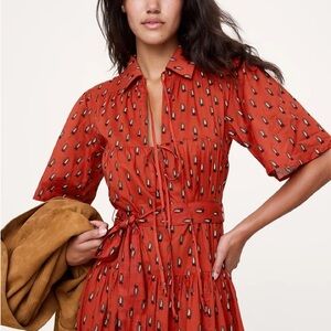 Banana Republic Red Flare Dress
